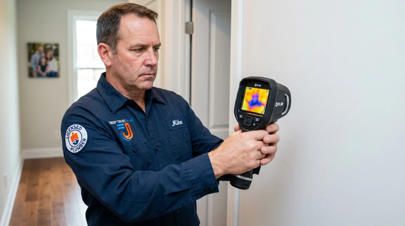 Thermal imaging leak detection by Johns Plumbing LLC in Hicksville